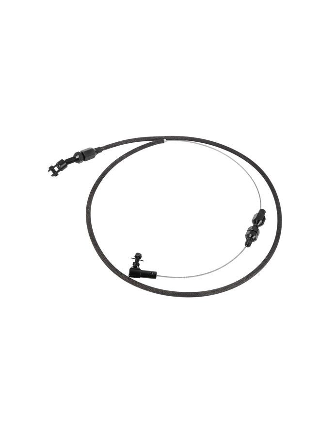 ACROPIX 36" Car Universal Braided Throttle Cable Kit Swap Fuel Line Kit Stainless Steel Gas Cable Black 36 Inch Car Parts - Image 1