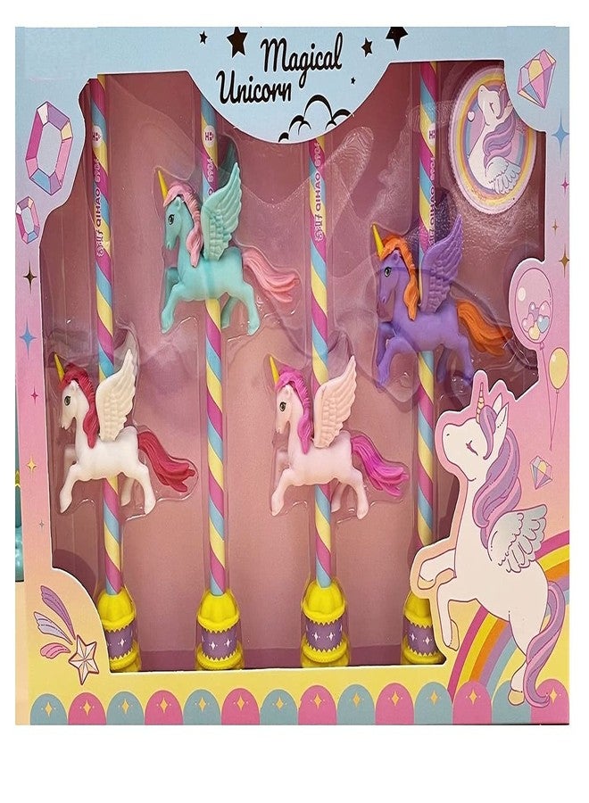 FunBlast Unicorn Stationary Kit - Pencil Eraser And Sharpener - Stationary Kit Set For Girls/Birthday Gift/Return Gift (Multicolor), Adults - Image 1