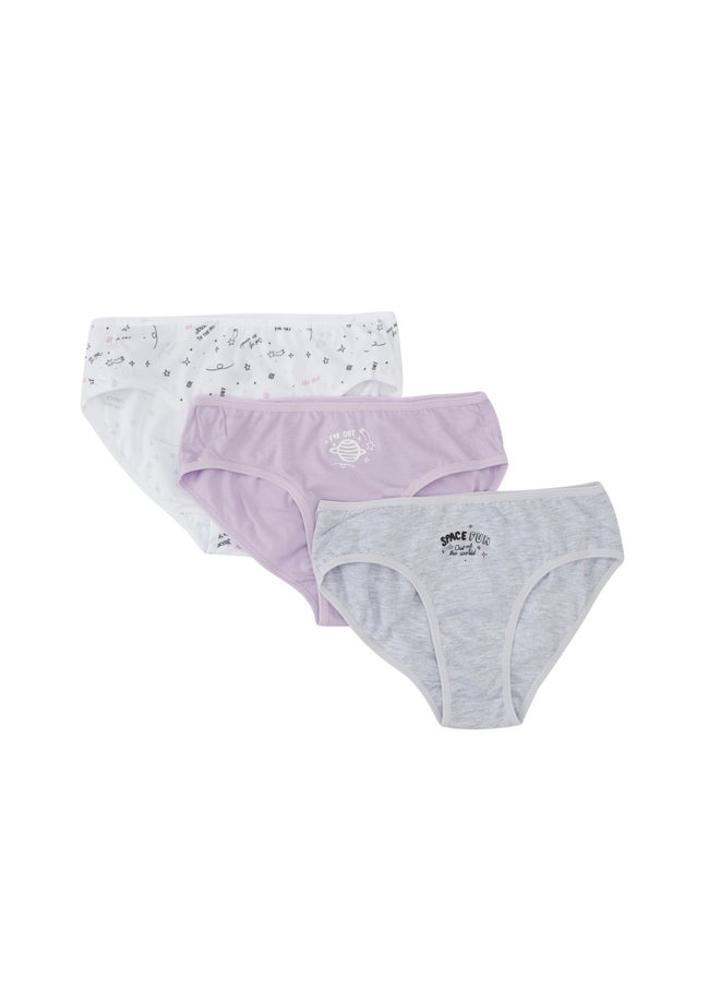 DeFacto Girl Regular Fit Underwear Slip - 3 Pack  - Image 3