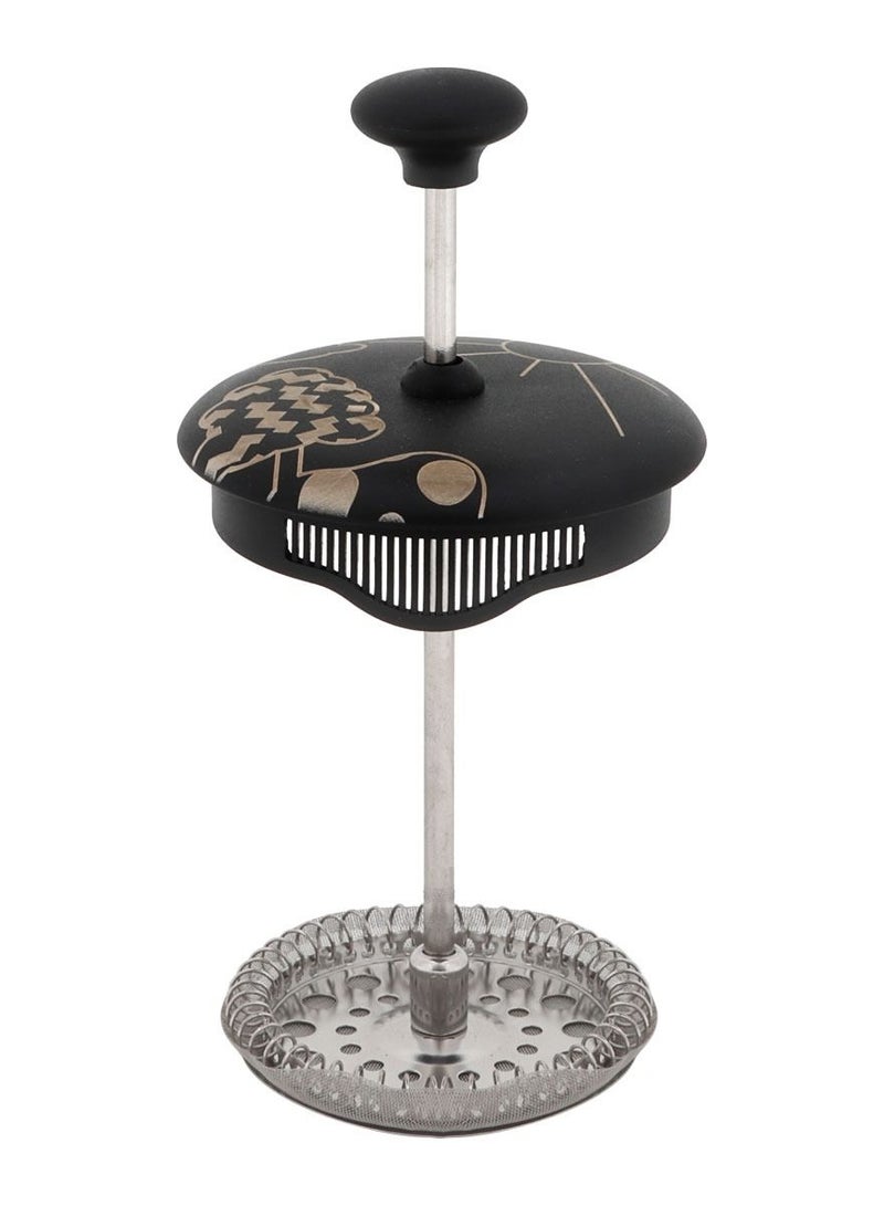 آني مورننغ صانعة قهوة وشاي فرنش بريس، سعة 350 مل / 11 أونصة / تكفي كوبين صغيرين، مزودة بفلتر من الفولاذ المقاوم للصدأ، زجاج بوروسيليكات، خالية من مادة BPA، نظام ترشيح بـ 3 طبقات، مناسبة للقهوة والشاي – FY92 - Image 5