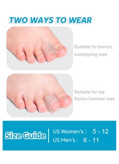 SYOSI 6 Pcs Toe Corrector Straightener for Overlapping Toes Spacers Separators Women and Men  - Image 3