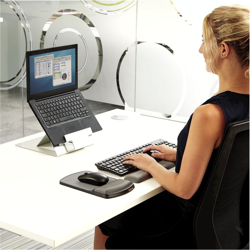 Fellowes Gel Mouse Pad Wrist Support - Graphite (91741) - Image 2