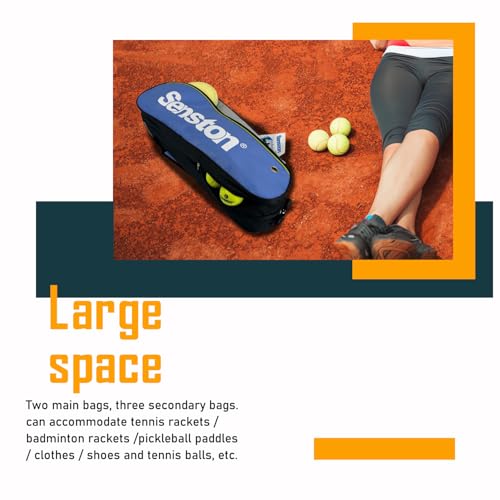 Senston Racquets Tennis/Badminton Racket Bag,Single Shoulder Tennis Racket Bag,Waterproof And Dustproof - Image 5