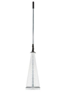 Epsilon Extendable Rake- EPSGT1403 for Quick Clean Up of Lawn and Yard, Garden, Leaf, Debris Less Bending, and Bigger Efficient Head, Ideal for Gardening and other Outdoor Uses Silver  - Image 2