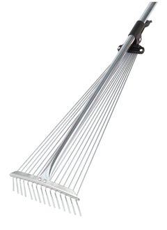 Epsilon Extendable Rake- EPSGT1403 for Quick Clean Up of Lawn and Yard, Garden, Leaf, Debris Less Bending, and Bigger Efficient Head, Ideal for Gardening and other Outdoor Uses Silver  - Image 3