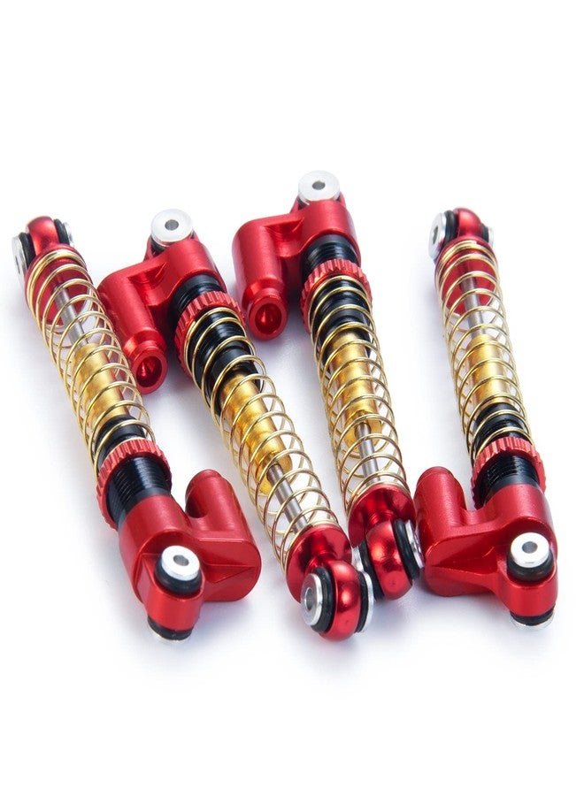 RCLIONS ممتص صدمات قابل للتعديل من RCLions RC بقطر 43 مم لسيارات الزحف Axial SCX24 Deadbolt Base Camp Lexus Dooge Gladiator C10 JLU RC بمقياس 1:24 (أحمر) - Image 3