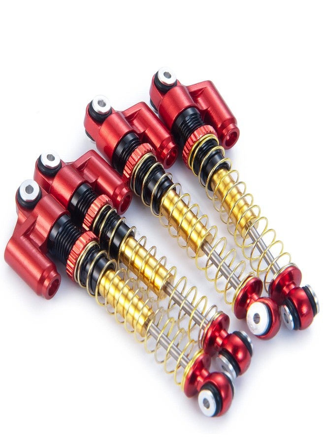 RCLIONS ممتص صدمات قابل للتعديل من RCLions RC بقطر 43 مم لسيارات الزحف Axial SCX24 Deadbolt Base Camp Lexus Dooge Gladiator C10 JLU RC بمقياس 1:24 (أحمر) - Image 4