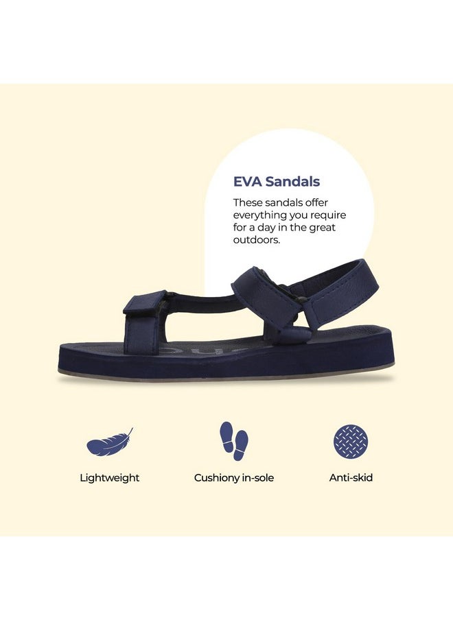 YOHO YOHO EVA Sandals for Men | EVA sole | Comfortable cushioned sole with TPR base | Lightweight | Soft skin friendly straps | Adjustable straps | Velcro closure | Vibrant colour options  - Image 2