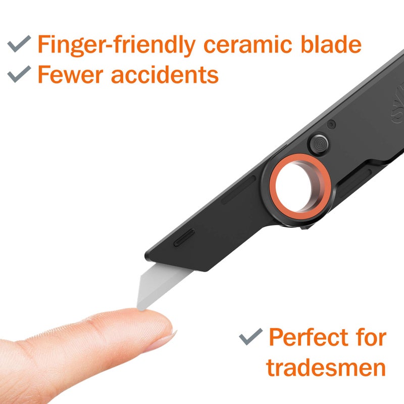 Slice 10562 Utility Knife  Finger Friendly Cutter  Finger Loop Grip  1 Knife - Image 2