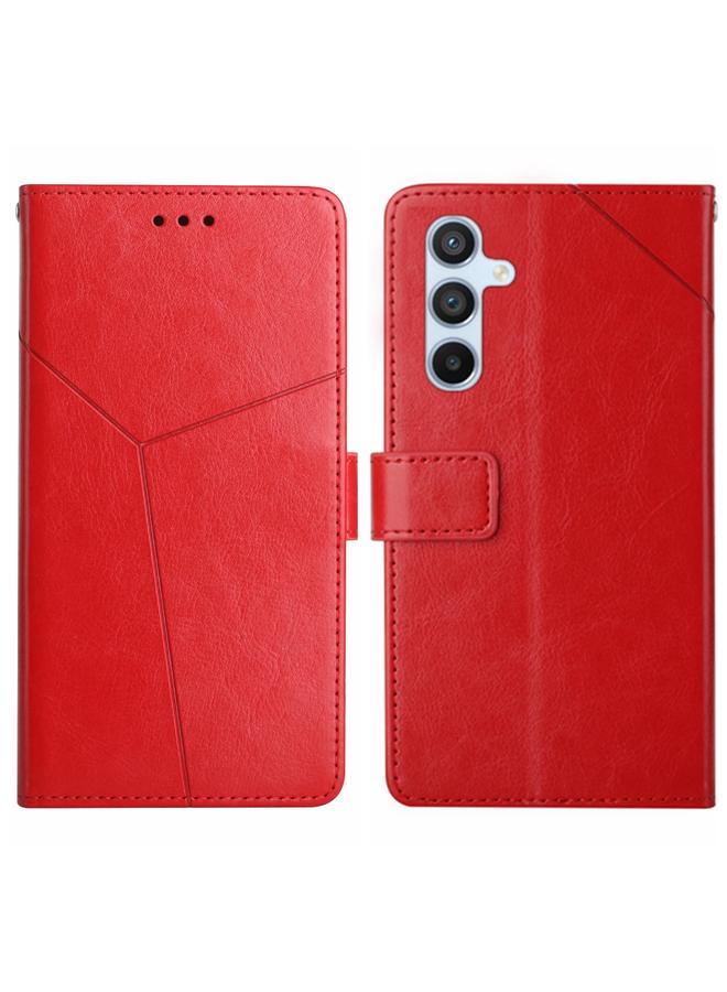 S-TOP Case For Samsung Galaxy A55 5G Y-shaped Pattern Flip Leather Phone Case - Image 1