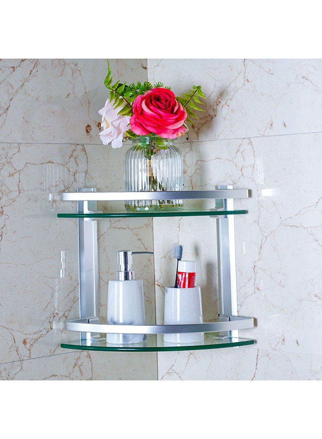 milano رف زاوية زجاجي ميلانو مكون من طبقتين - Image 3