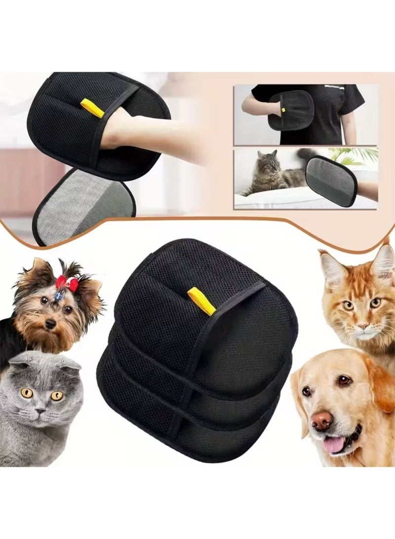 زيد أورا قفاز إزالة شعر الحيوانات الأليفة للكلاب والقطط، قفازات شعر الحيوانات الأليفة الكهروستاتيكية قابلة لإعادة الاستخدام ومُحسّنة حديثًا، أداة إزالة شعر الحيوانات الأليفة للملابس والأريكة والسجاد ومقعد السيارة لإزالة شعر الحيوانات الأليفة للقطط والكلاب - Image 3