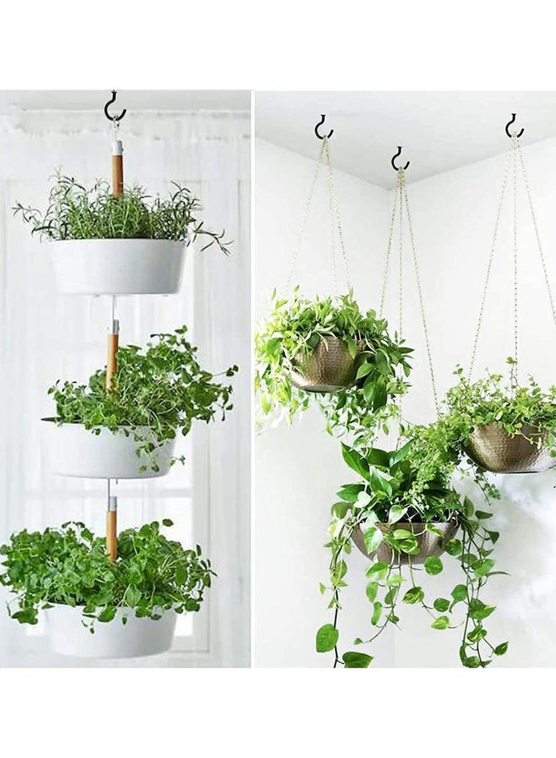 SYOSI Ceiling Hooks, 10  Pieces  2.9 Inch Vinyl Coated Planter Hanging Hooks Ceiling Cup Hooks for Hanging Plants, Mugs, Wind Chimes, Utensils, Indoor and Outdoor Use  - Image 5