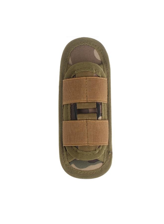 Thoraya Flashlight Belt Pouch 360 Degree Rotatable Nylon Anti Tear Scratch Portable Torch Belt Holder for Outdoor Khaki  - Image 4