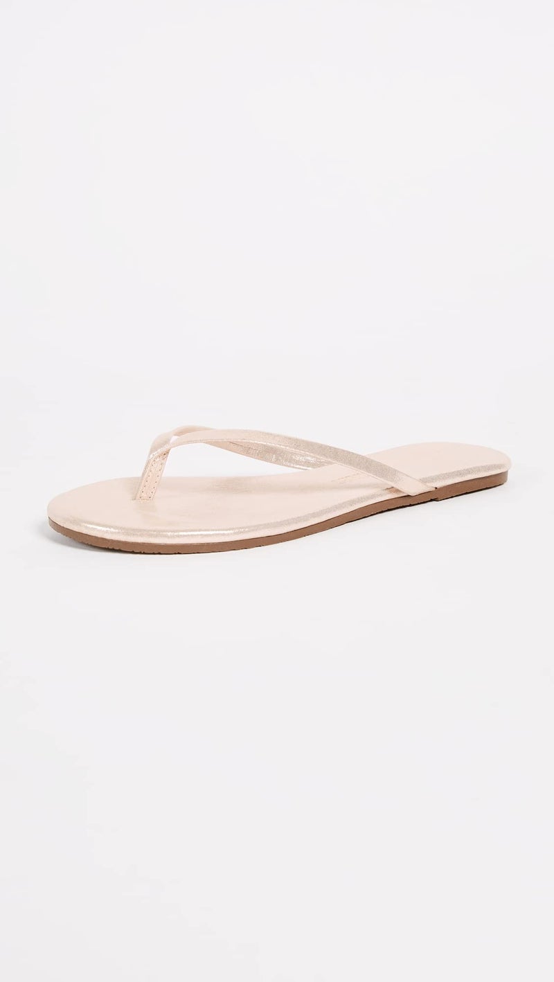 TKEES Women's Glitters Flip Flops, Pink Pearl, 7 Medium US - Image 2