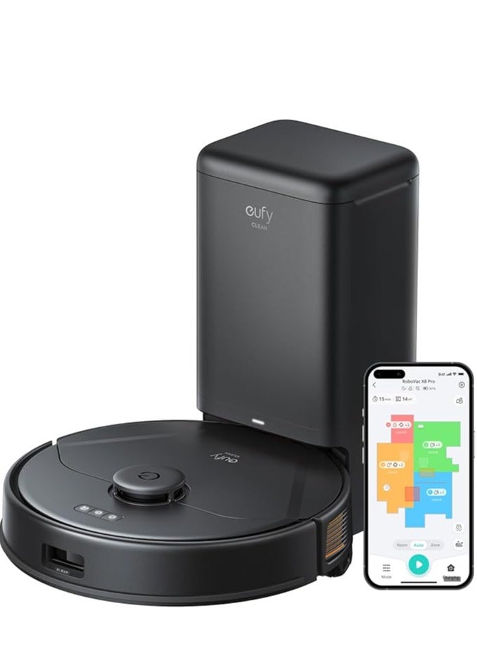Robot Vacuum Cleaner with Mop and Self-Empty Station, Twin-Turbine™ 2× 4000Pa Suction, Active Detangling™ Roller Brush, and iPath™ Laser Navigation for Pet Hair  - Image 1