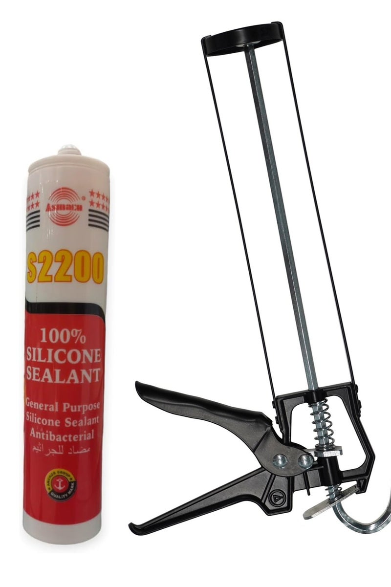 Asmaco Silicone gun with silicone nozzle - packaging may vary - Image 1