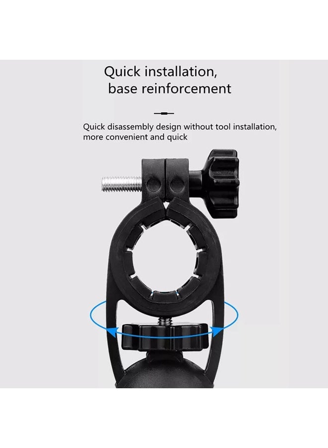 PYC Bicycle Phone Holder, Motorcycle Bike Riding Shockproof Phone Navigation Bracket, 360 Degrees Rotation, Compatible with Most 3.5-6.8-inch Smart Phones, Suitable for Motorcycle Bike - Image 5
