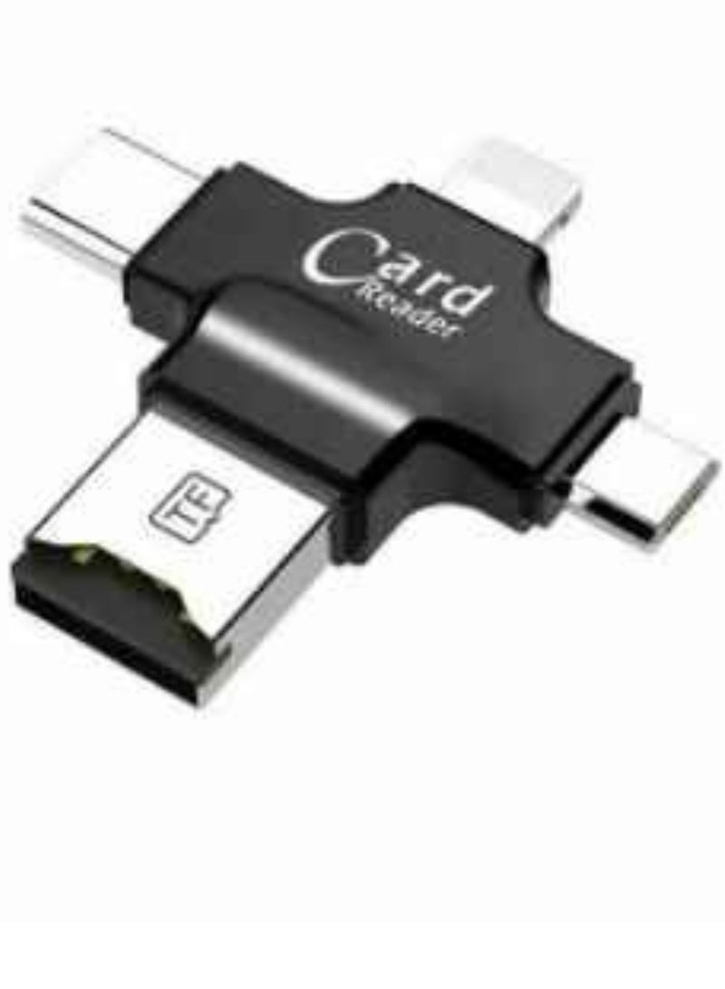 ELTRAZONE 4 In 1 Card Reader Type C Micro USB Adapter - Image 1