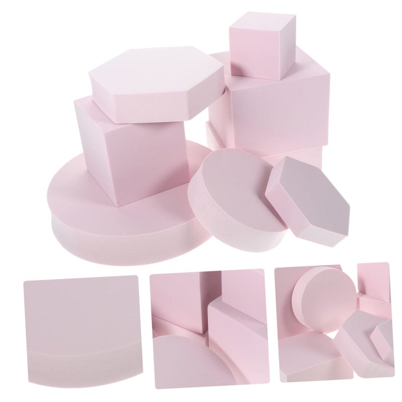 Pink Geometry Cube Photography Props 8pcs Photo Booth Decorative Background Accessories - Image 5