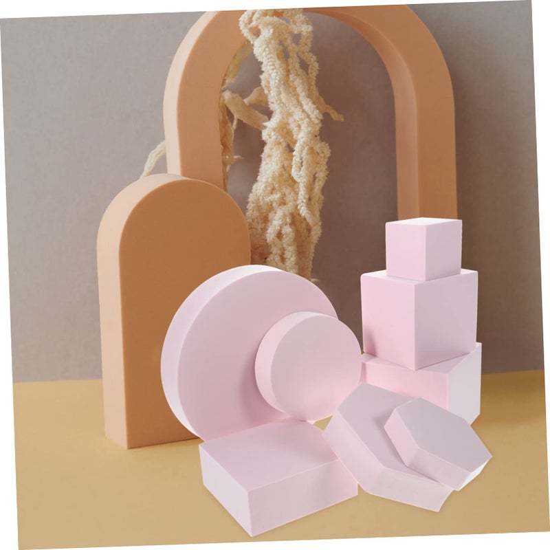 Pink Geometry Cube Photography Props 8pcs Photo Booth Decorative Background Accessories - Image 4
