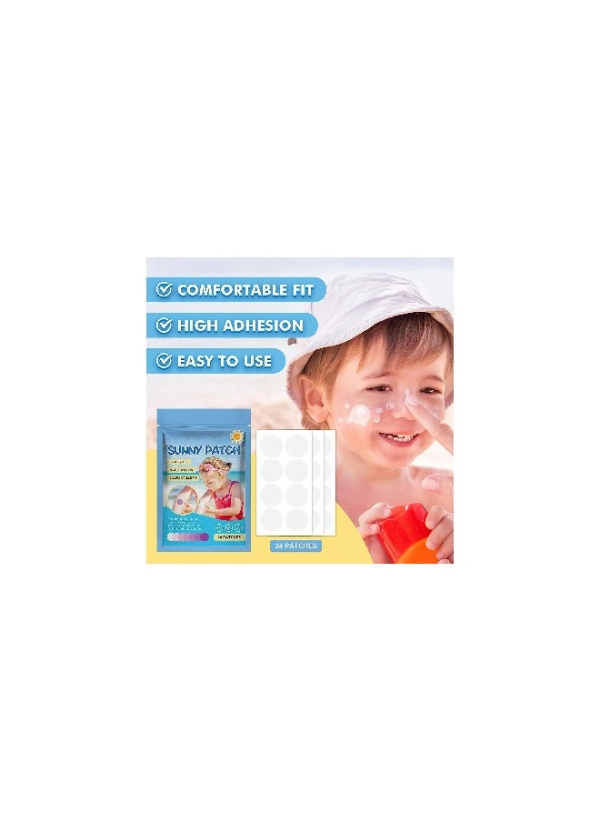 Generic UV Detection Stickers for Sunscreen Reapplication - Waterproof UV Patches for Body & Face, SPF Reminder Stickers for Kids & Adults (72PCS)  - Image 2