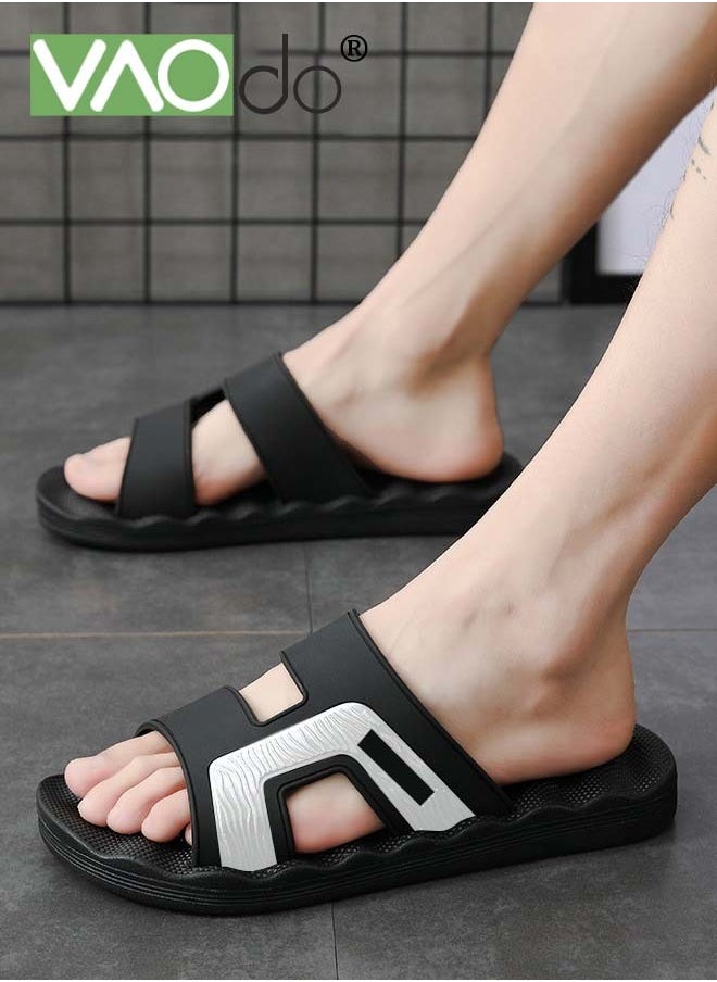 Men Shower Shoes Quick Dry Non-Slip Bathroom Slippers Casual and Fashionable Design Can be Worn Outside Dorm Home Slides Bathroom Shower Black - pzsku/ZE041BF6B8A36F327DCCAZ/45/_/1737449124/5cdea353-2877-4c7e-9c8c-764521a3611c