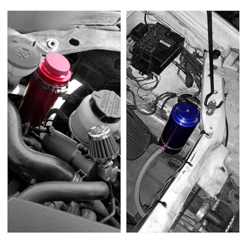 RYANSTAR RACING RYANSTAR Universal car Radiator Coolant Tank 800ml Coolant Expansion Tank Overflow Oil Catch Tank Cooling Catch Bottle Reservoir Aluminum Billet Black - Image 4