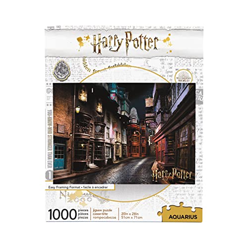 Aquarius Harry Potter Puzzle Diagon Alley (1000 Piece Jigsaw Puzzle) - Officially Licensed Harry Potter Merchandise & Collectibles - Glare Free - Precision Fit - 20x28in - Image 1