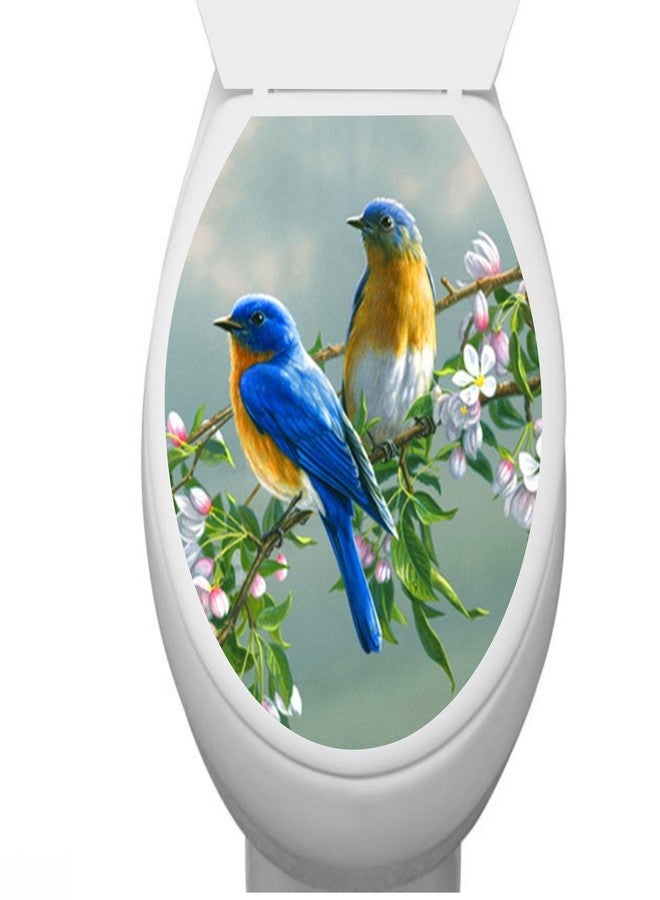 Asmi Collections Toilet Seat Wall Stickers Beautiful Birds - Image 1