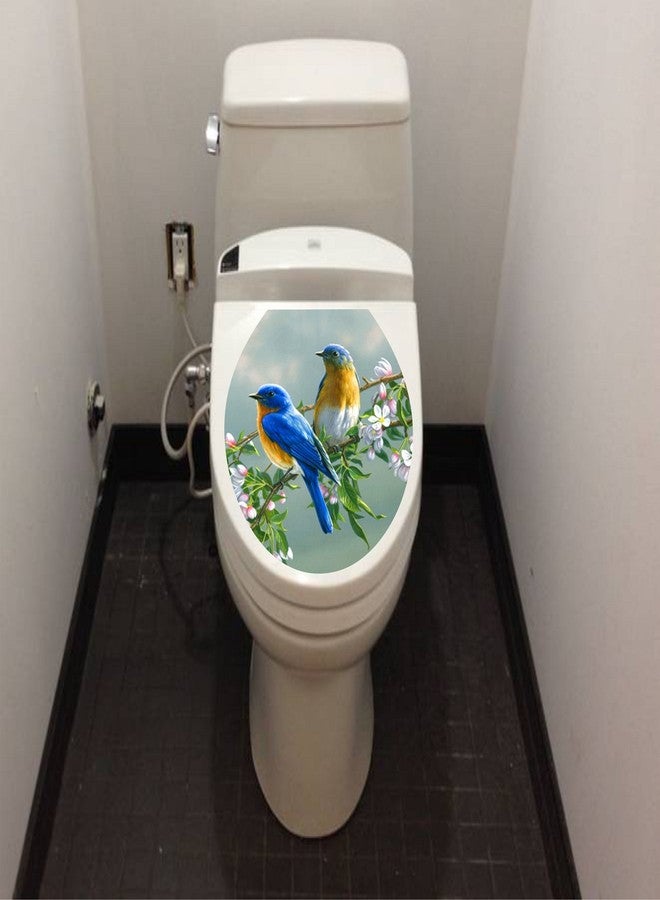 Asmi Collections Toilet Seat Wall Stickers Beautiful Birds - Image 2