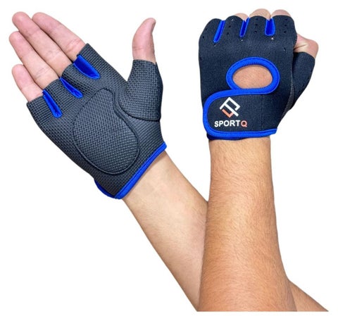 قفازات لياقة بدنية للرجال والنساء  قفازات رياضية بنصف اصبع جيدة التهوية، قفازات رياضية مضادة للانزلاق وممتصة للصدمات، مناسبة لصالة الالعاب الرياضية وركوب الدراجات في الهواء الطلق وتسلق