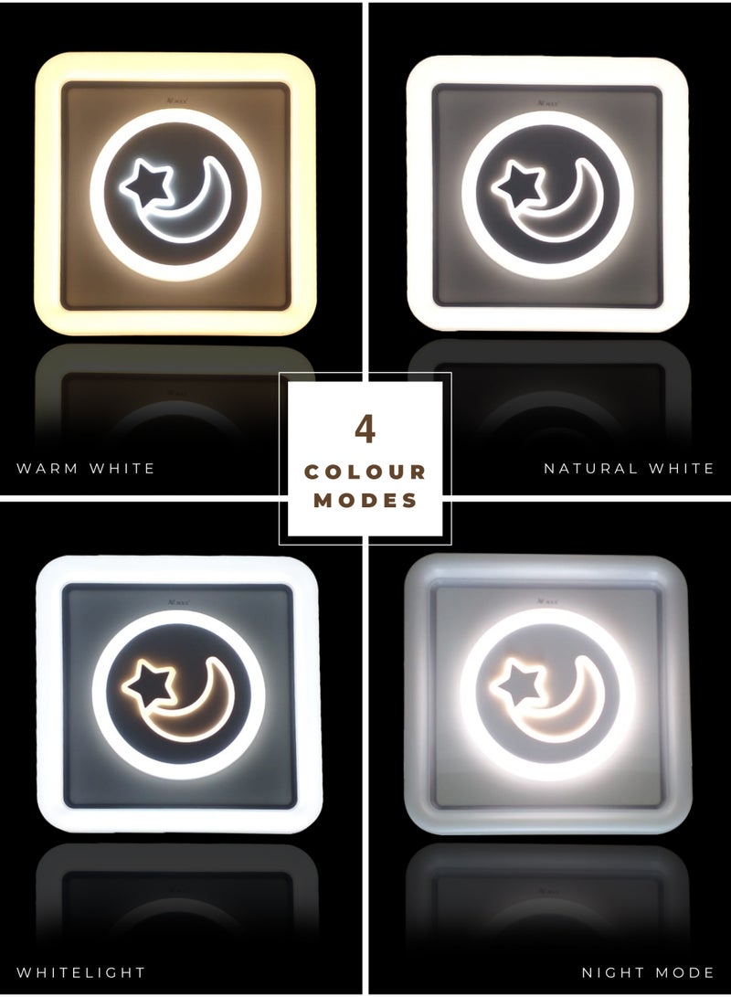 Vmax 72W Ultra Bright LED Ceiling Light Fixture | 6700 Lumens SMD Panel Light, 120° Beam Angle, CRI ≥90, Modern Square Flush Mount, Energy Efficient, for Home, Office, Garage – 47.5x47.5cm - Image 3