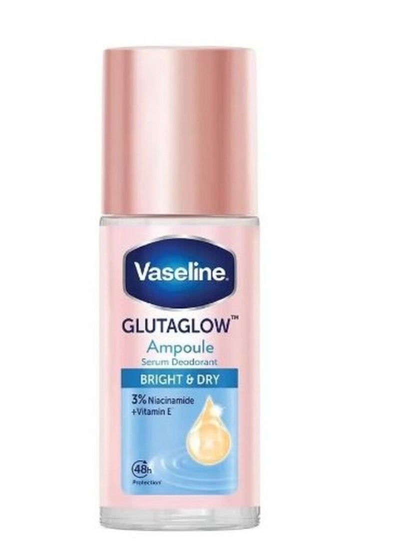 فازلين مزيل العرق غلوتا جلو - سيروم أمبولة للتفتيح والجفاف 45 مل