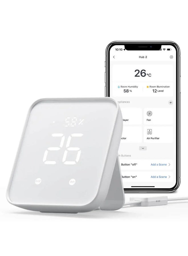SwitchBot Hub 2 (2nd Gen) Compatible with Google Assistant - Image 1