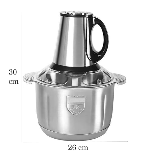 Kriva Stainless Steel 5L Electric Meat Grinder|Multi Function Food Processor For Home,Kitchen,Restaurants|3-Speed Control Food Chopper Blender For Vegetables,Onion,Garlic,Fruits,Nuts,500 Watts - Image 2