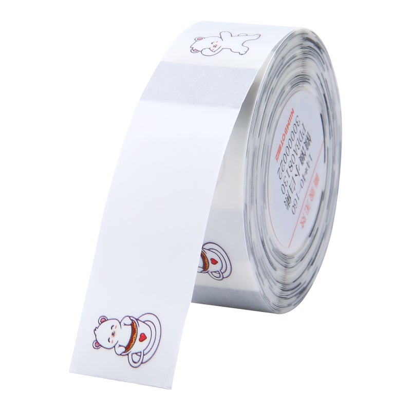 Thermal Label Paper Roll: White Waterproof Self-Adhesive Thermal Label Stickers - D11/D110/D101 Printer Compatible, No Ink Required for Home Kitchen Storage, Office Organization & Business Price Taggi - Image 1