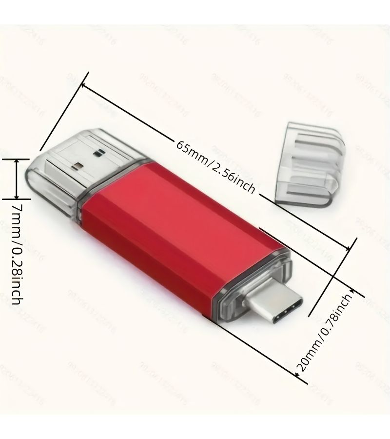 118GB Golden 2in1 USB 2.0 Flash Drive for Phones TV and Car Stereo - Image 2
