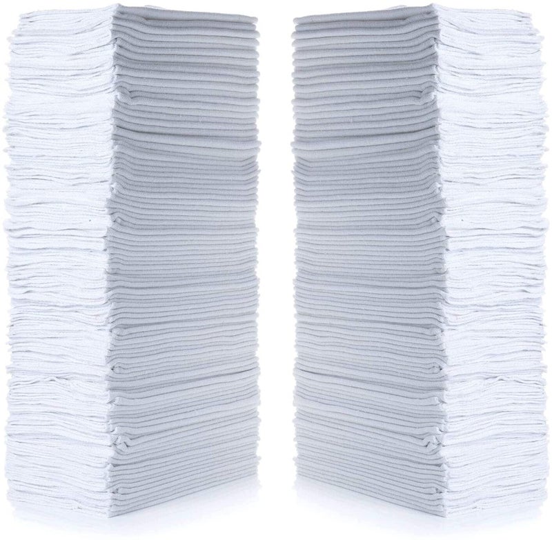 SIMPLI-MAGIC 79142 Shop Towels 14"x12", 150 Count (Pack of 1), Cotton, White - Image 1