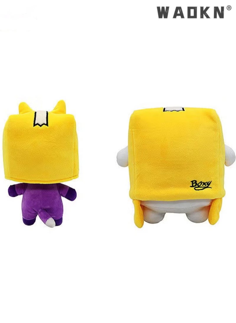 WAOKN - 2 Pack Lankybox Boxy and Foxy Plush Toys, Cute Plush Pets for Holidays Kids Classroom School Pets Party Favors Decorations,Detachable Foxy and Boxy Plush Figures Toy,Stuffed Animals Cute Toys - Image 1