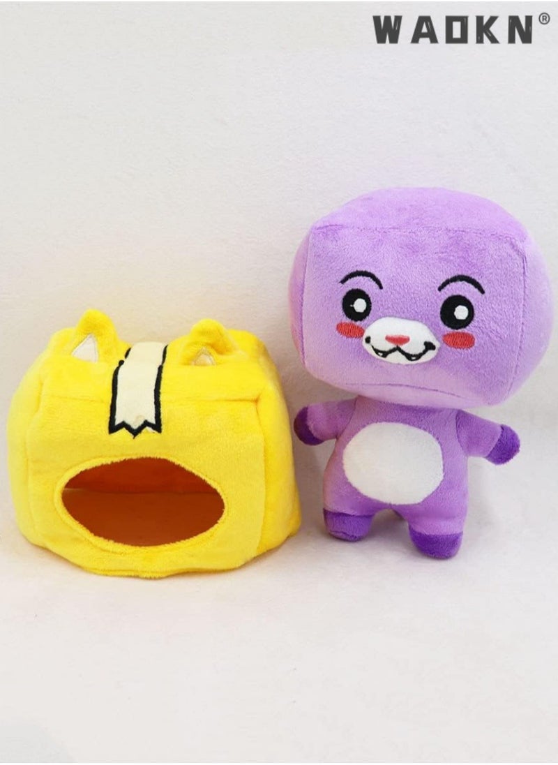WAOKN - 2 Pack Lankybox Boxy and Foxy Plush Toys, Cute Plush Pets for Holidays Kids Classroom School Pets Party Favors Decorations,Detachable Foxy and Boxy Plush Figures Toy,Stuffed Animals Cute Toys - Image 1