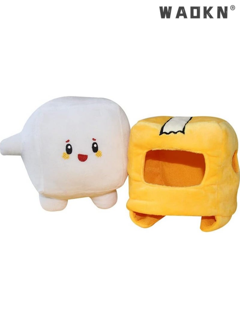 WAOKN - 2 Pack Lankybox Boxy and Foxy Plush Toys, Cute Plush Pets for Holidays Kids Classroom School Pets Party Favors Decorations,Detachable Foxy and Boxy Plush Figures Toy,Stuffed Animals Cute Toys - Image 1