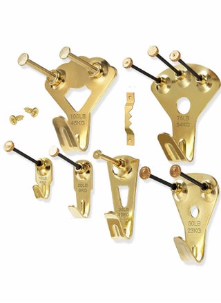 Picture Hanging Kit, 130pcs Picture Hangers with Nails That Withhold 10-100lb, Assorted Picture Hanging Hooks with Sawtooth Hangers for Wall Painting Mirror Clock - pzsku/ZE042B532510B65FD5397Z/45/_/1714029557/4a2d7ad2-2d7a-495c-bd63-9ce52a5e4458