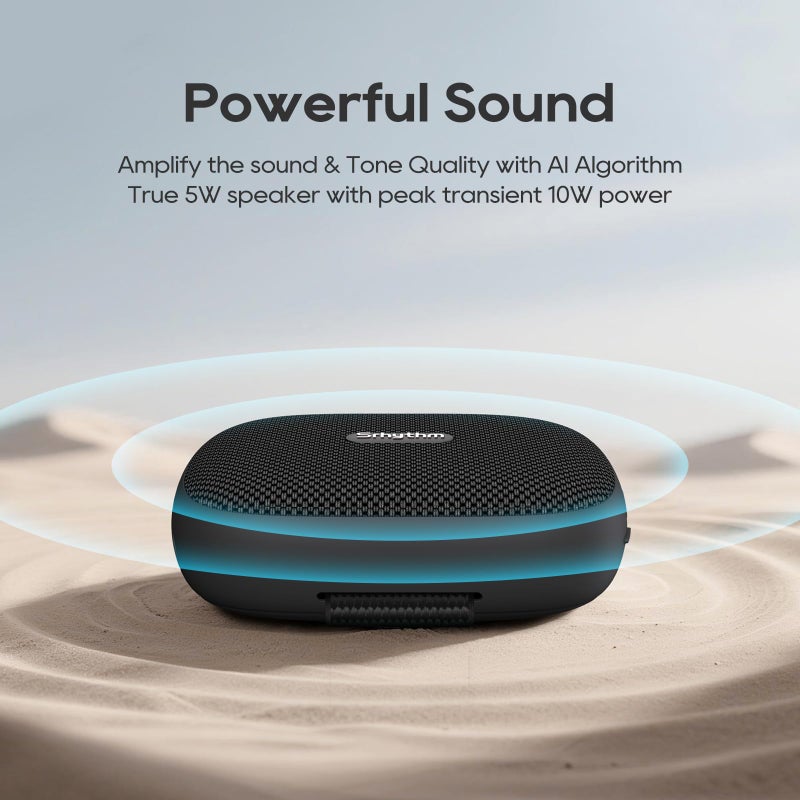 Srhythm K1 Portable Wireless Speaker with App 6 Customizable EQ Modes, Bluetooth 6.0, IPX7 Waterproof, 20H Playtime,Small Speaker for Sports Enthusiasts - Image 4