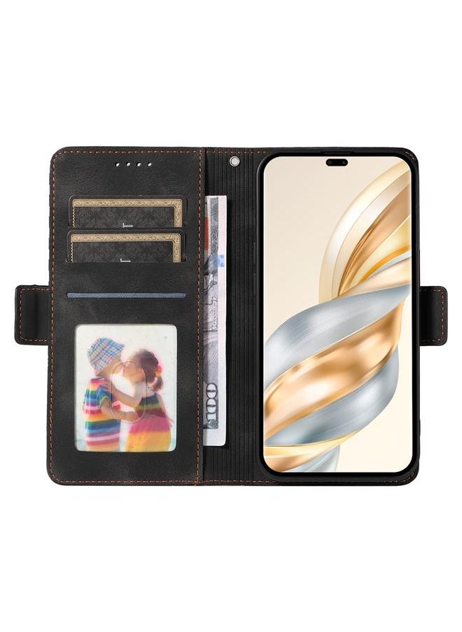 Zaboon Case For Honor X9c / Magic7 Lite Embossed Rhombus Starry Leather Phone Case  - Image 4
