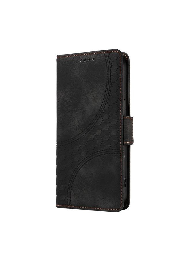 Zaboon Case For Honor X9c / Magic7 Lite Embossed Rhombus Starry Leather Phone Case  - Image 2
