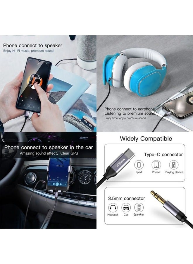 ELTRAZONE "YAU20 Type-C to 3.5mm AUX Adapter – High-Quality Audio Cable for Connecting USB-C Devices to Headphones and Speakers" - Image 4