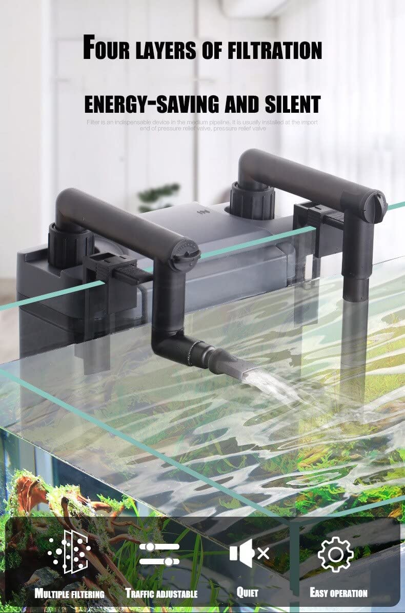 VAYINATO ® HBL-801 | 6 واط طاقة | 500 لتر/ساعة معدل تدفق | مناسب لخزان 2 قدم فلتر كانيستر معلق للخزانات السمكية - Image 2