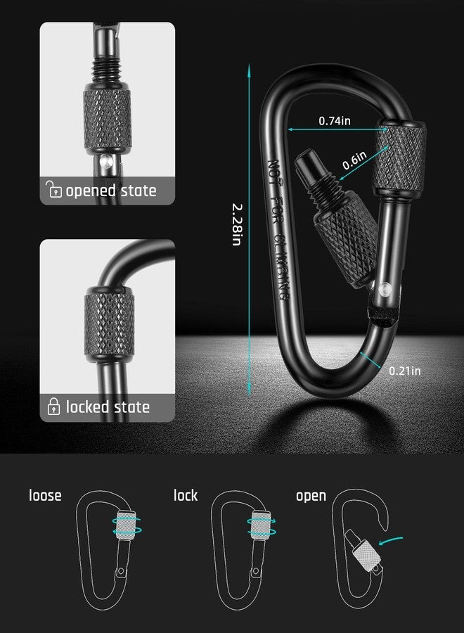 TISUR Magnetic Quick Release Keychain,Magnet Carabiner Key Holder, Detachable Key Chain Rings for Car Keys,Pull Apart Keychain Organizer Accessories for Men Women (Black Color (1-Pack)) - Image 2