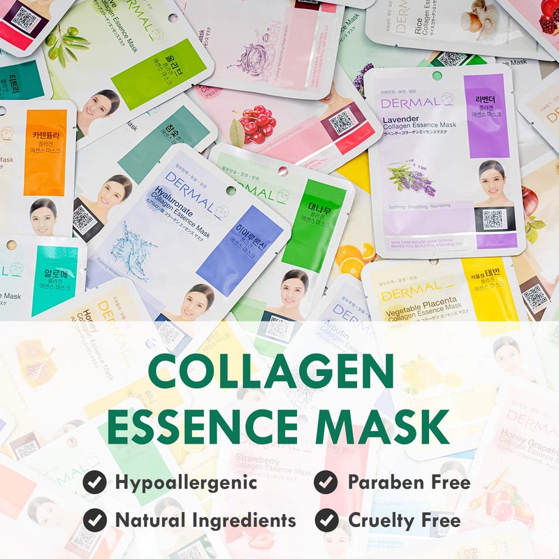 DERMAL 16 Combo B Pack Made in Korea Facial Mask â€“ 20+ Years of K-Beauty Experience, Premium Quality Korean Sheet Masks for Daily Skincare Routine - Image 2